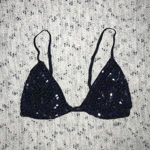 Reflective rave bralette